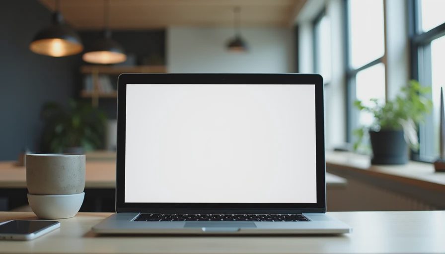 Documentary style photo of a clean and concise small business FAQ page displayed on a laptop screen.